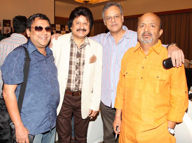 Milind Shrivastava, Pankaj Udas, Shailendra Singh, Sameer Anjaan at Grand Jury Meet of 7th Mirchi Music Awards