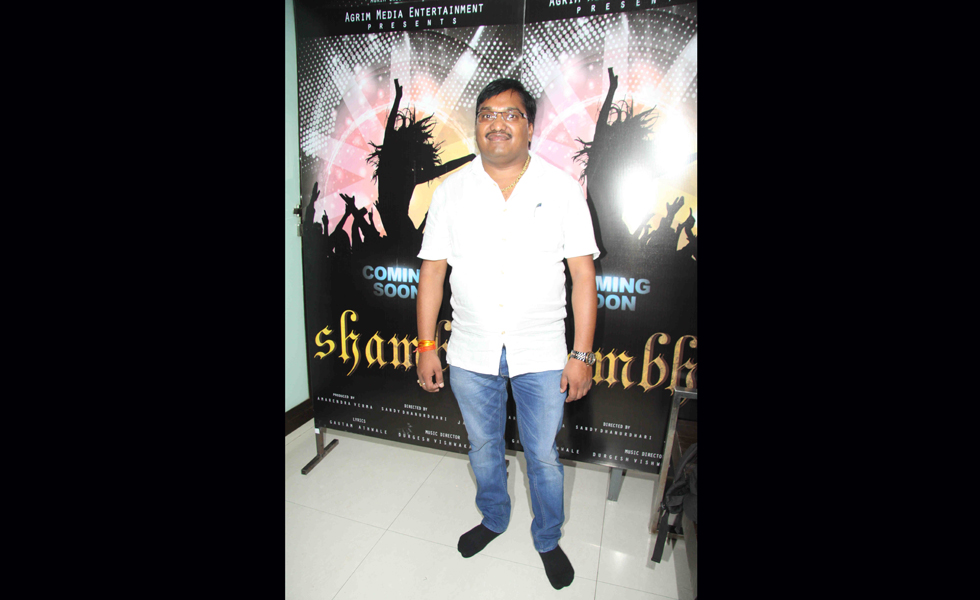  Amrendra Verma (Producer, Agrim Media Entertainment) at his song recording of album SHAMBO sung by Singer Javed Ali