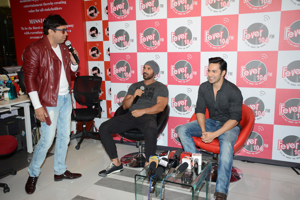 RJ Anurag Pandey ,John Abraham and Varun Dhawan