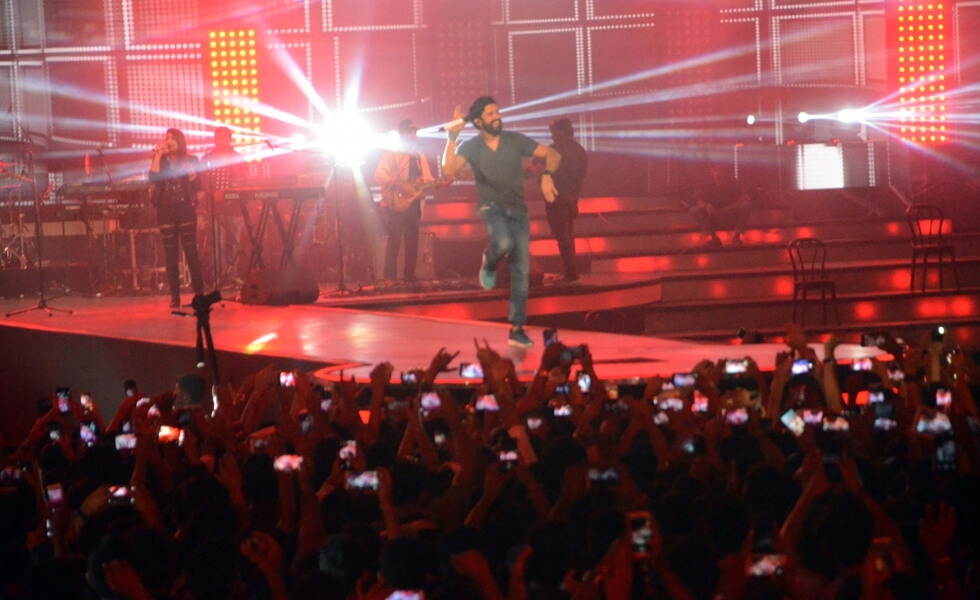 Rock On 2 live concert, Mumbai                                  (Photo Credit : IANS)