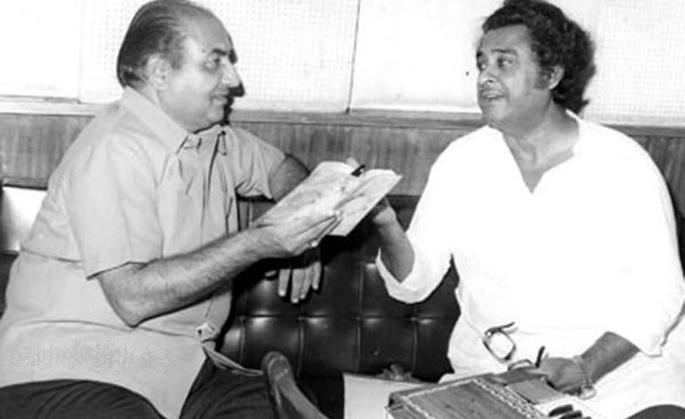 Rafi with Kishore Kumar