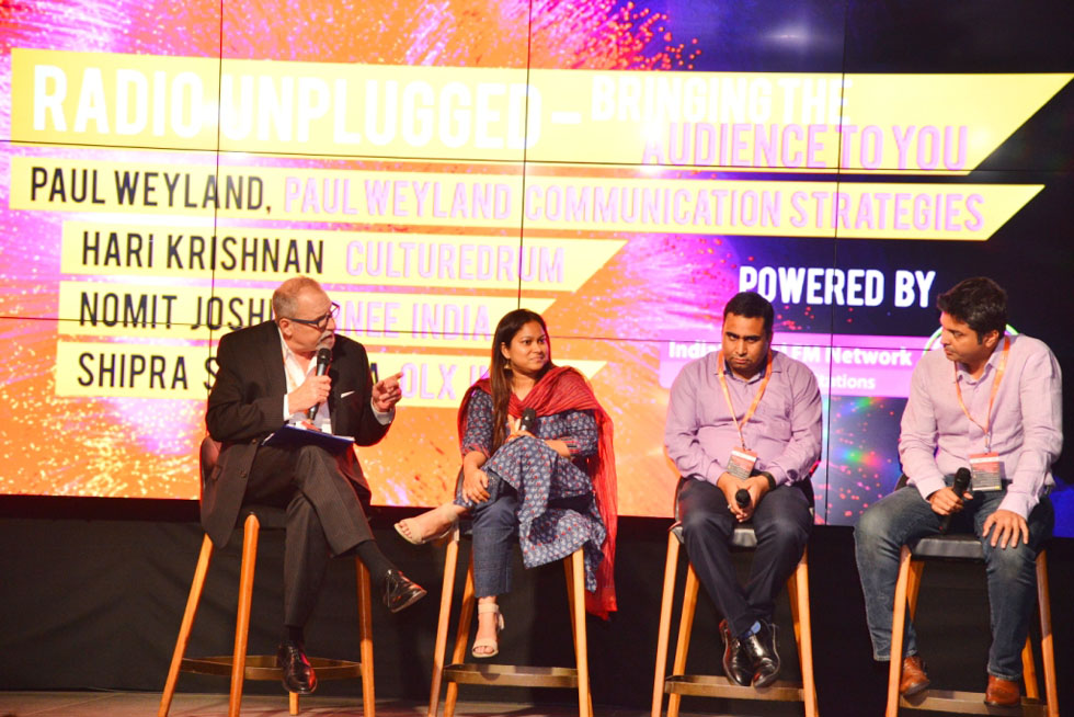 Paul Weyland, Shipra Srivastava-OLX India, Nomit Joshi - Gionee India and Amit Gulraj, LG Electronics at IRF 2017
