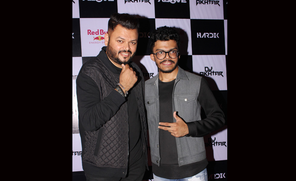 DJ Akhtar and DJ Hardik at their gig at 1Above