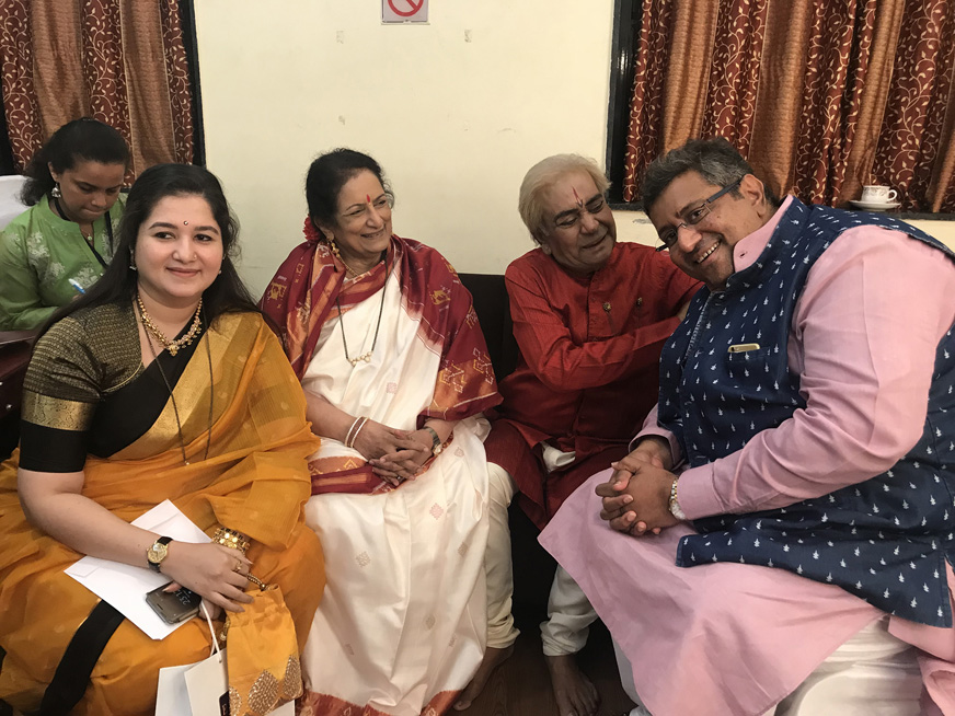 Krishna Mangeshkar, Bharati Mangeshkar, Pt.Birju Maharaj and Adinath Mangeshkar