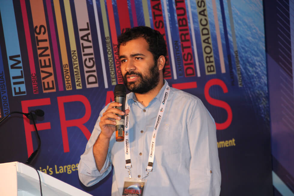 OML founder Vijay Nair speaks at a session on live music at Ficci Frames day three
