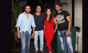 (From left) Shekhar Ravjiani, Shaan, Neeti Mohan and Jay Bhanushali at the special screening of the grand premiere of &TV's The Voice India Kids