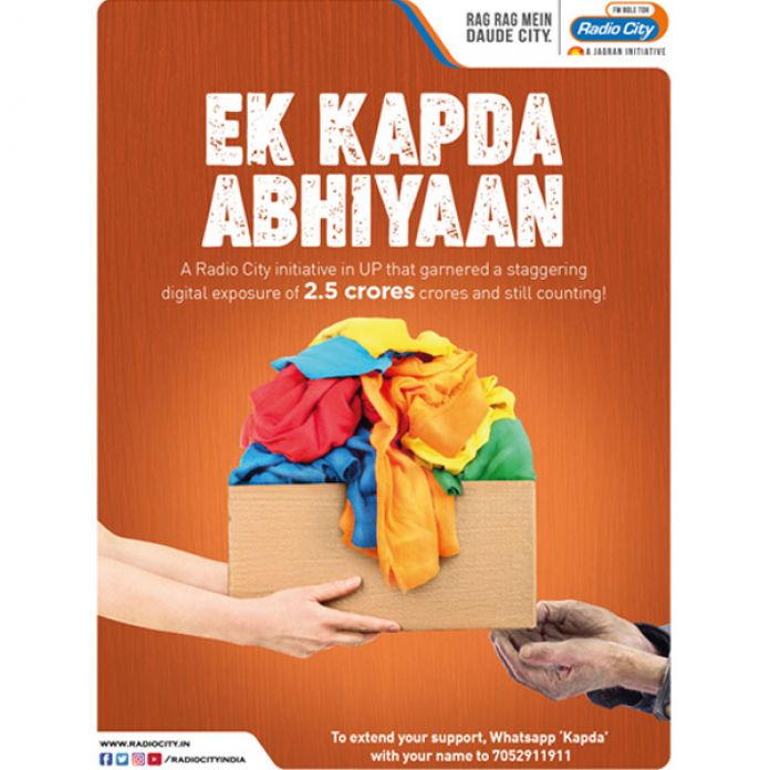 Radio City spreads warmth to the Needy, donates clothes to beat the cold in  Lucknow, with its 'Ek Kapda Abhiyan' 