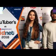 Popular YouTuber's  Dino James  and Ritu Agarwal at Vidnet 2018